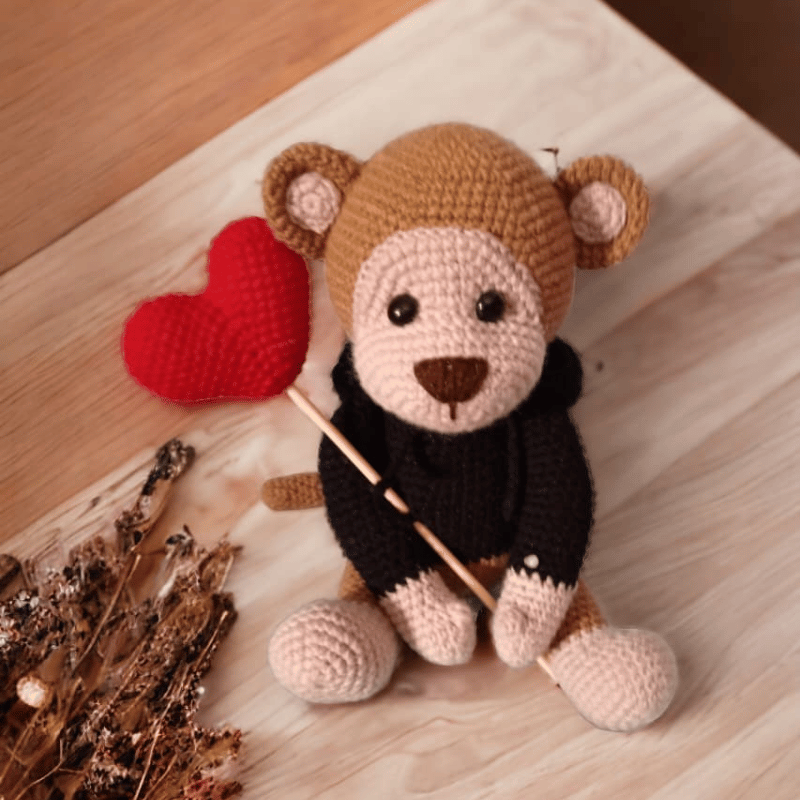 mono Mono Enamorado Amigurumi
